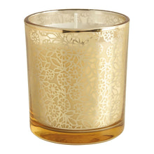 Lade das Bild in den Galerie-Viewer, Glasglocke mit Metallsockel Fleur D&#39;Or Kerze
