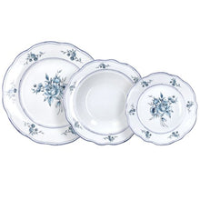 Load image into Gallery viewer, CAPPETTATA HERITAGE FLORALS 18-Piece Blue Floral Porcelain Dinner Set for 6.
