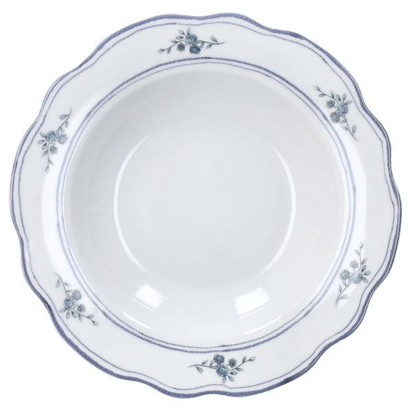 CAPPETTATA HERITAGE FLORALS 18-Piece Blue Floral Porcelain Dinner Set for 6.