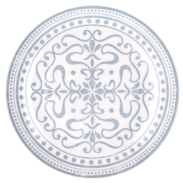 MADISON ARABESQUE 18-Piece Mediterranean Porcelain Dinner Set for 6.