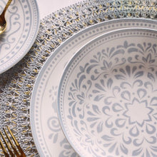 Load image into Gallery viewer, MADISON ARABESQUE 18-Piece Mediterranean Porcelain Dinner Set for 6.
