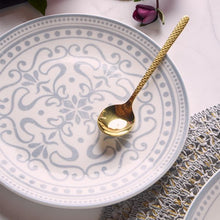 Load image into Gallery viewer, MADISON ARABESQUE 18-Piece Mediterranean Porcelain Dinner Set for 6.
