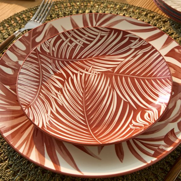 Madison Exotic 18-Piece Tropical Porcelain Dinner Set for 6 | Multicolour Botanical Tableware.