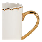 Gold & White Mug Set of 2.