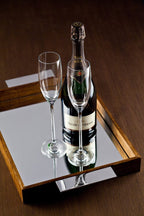 Mirrored tray.