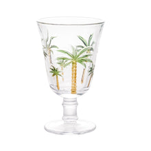 Load image into Gallery viewer, Set of 6 Hand Painted Palm trees Glasses
