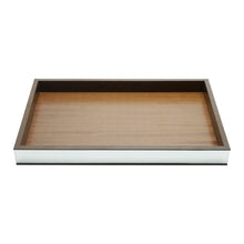 Load image into Gallery viewer, Wooden Tray with Mirrored Frame 35x20x5cm
