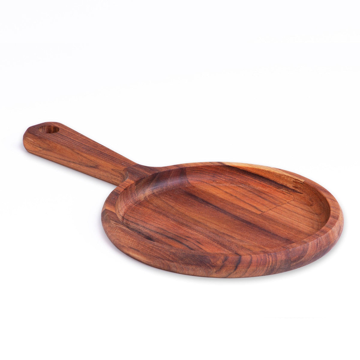 Wooden Board with a Porcelaine Plate 28x17x3cm.