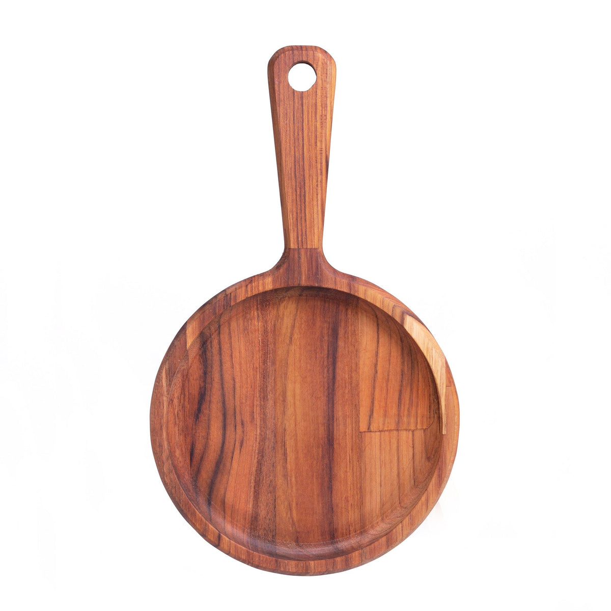 Wooden Board with a Porcelaine Plate 28x17x3cm.