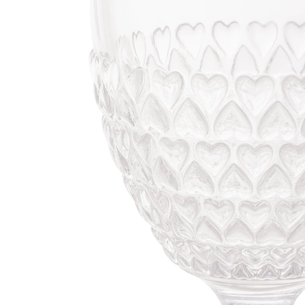Heart Crystal Glass 330ml.