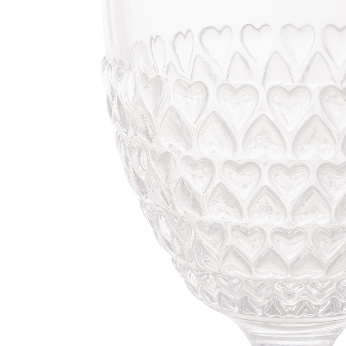 Heart Crystal Glass 330ml.