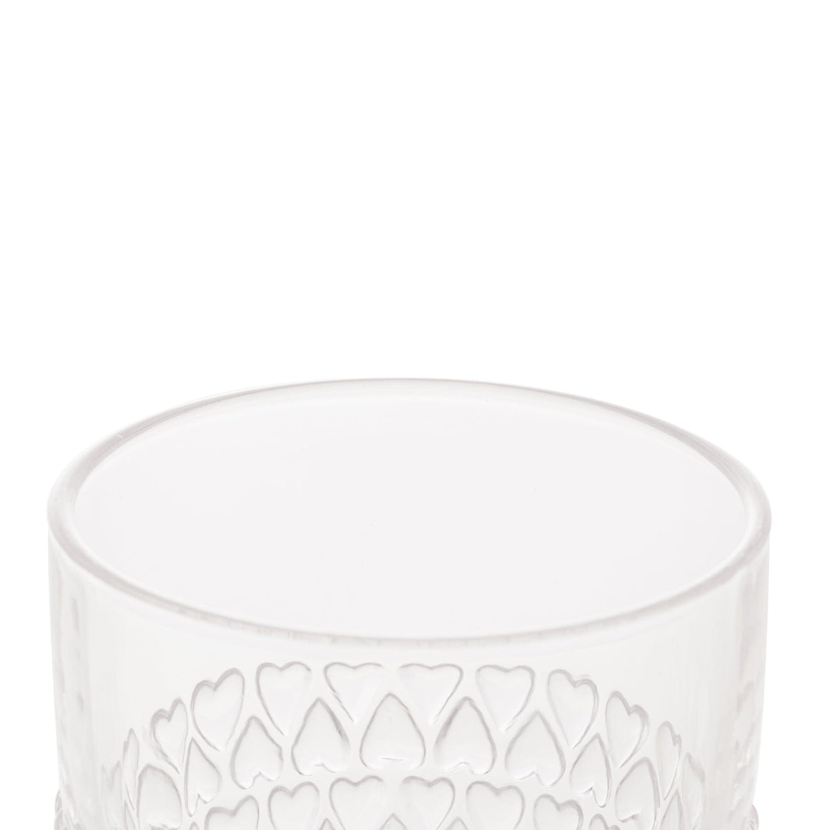 Heart Crystal Glass 330ml.