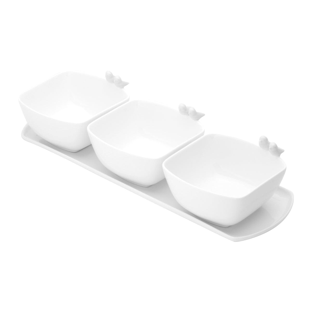 White Birds Appetiser set 36x11x9cm.