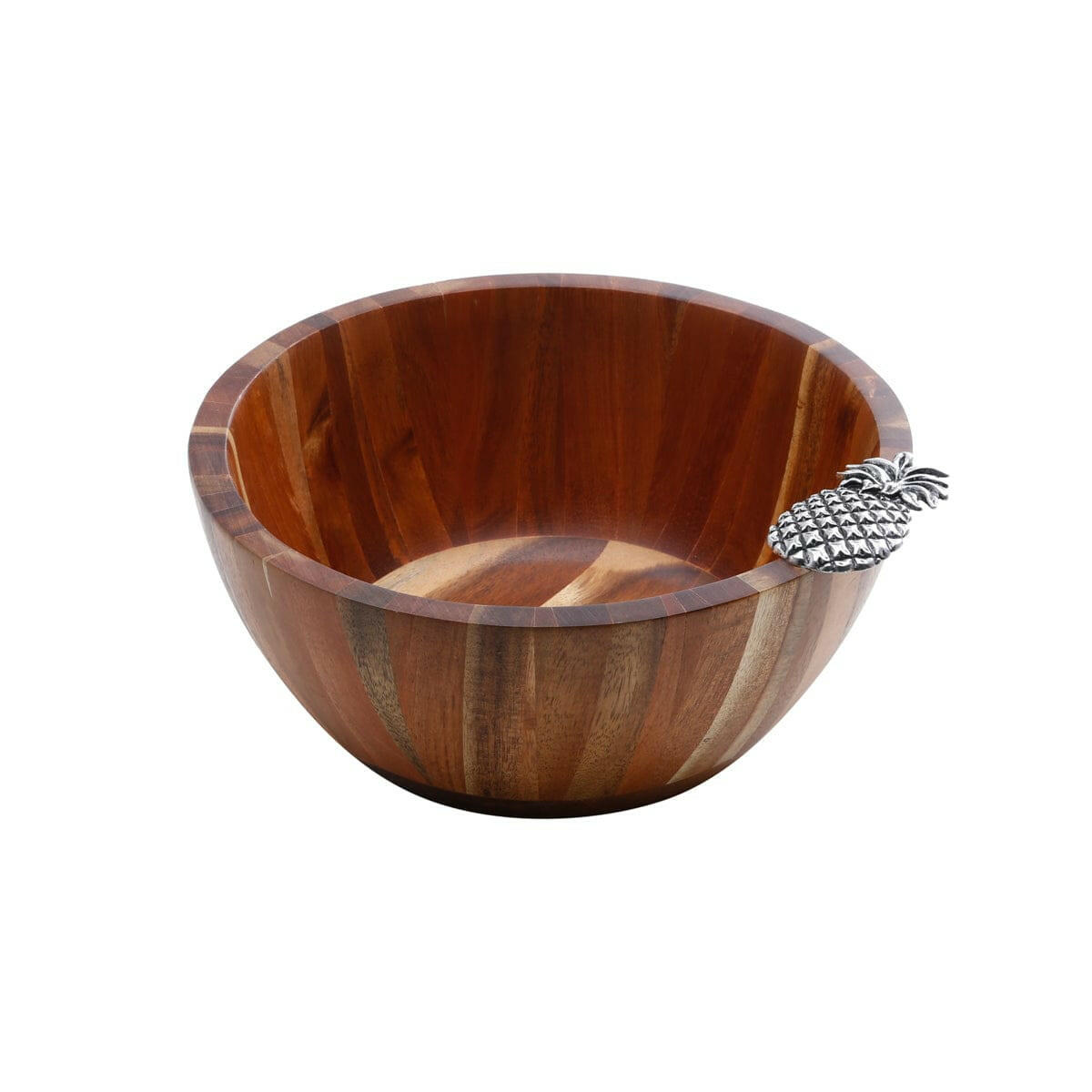 Pineapple Wooden Salad Bowl 25x25x11cm.