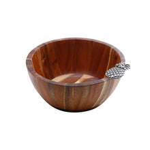 Load image into Gallery viewer, Pineapple Wooden Salad Bowl 25x25x11cm

