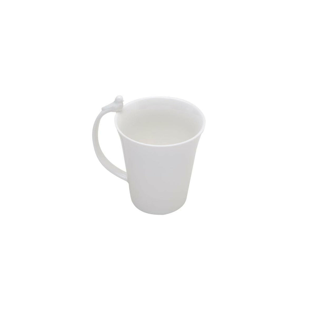 Birds White Porcelain Mug 350ml.