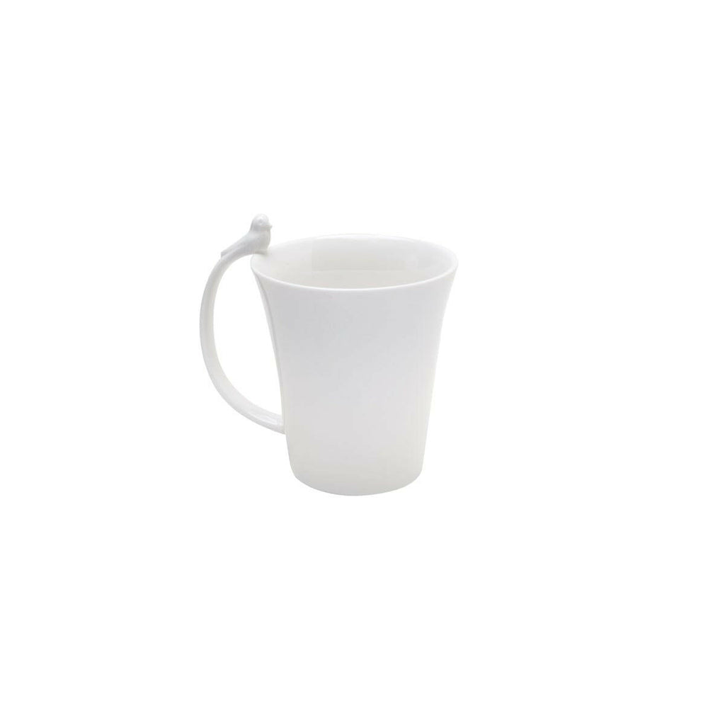 Birds White Porcelain Mug 350ml.