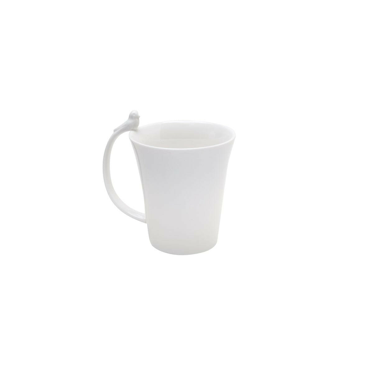 Birds White Porcelain Mug 350ml.
