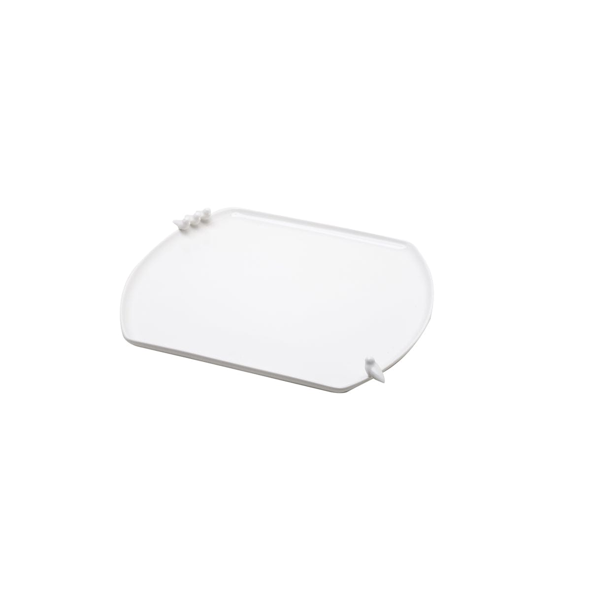 Porcelaine White Bird Serving Tray/Plate 31x29x4cm.