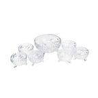 Set of Crystal Dessert Bowls 18x10cm/6x(10x6cm).