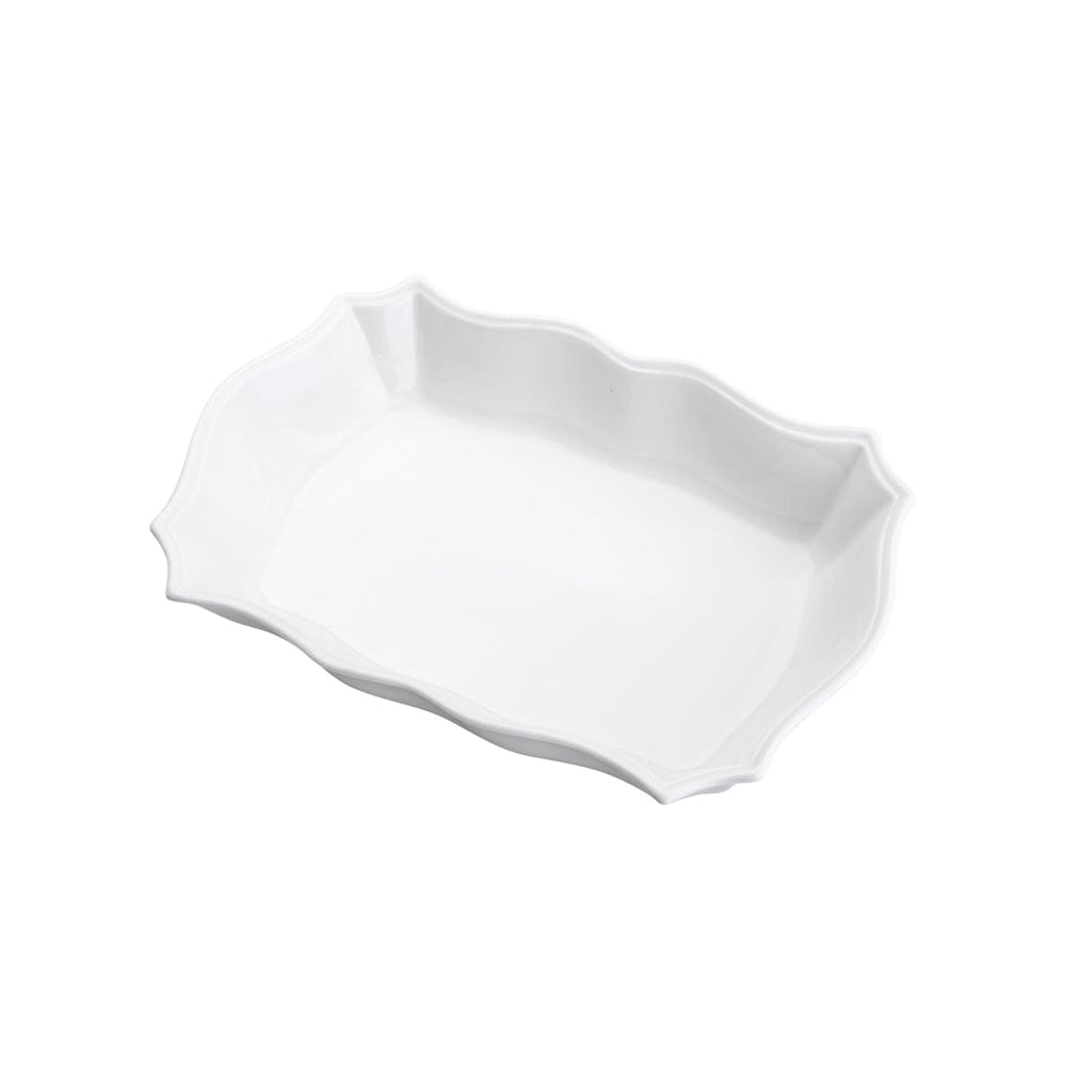 Porcelaine White Rectagular Bakeware 30x20x6cm.