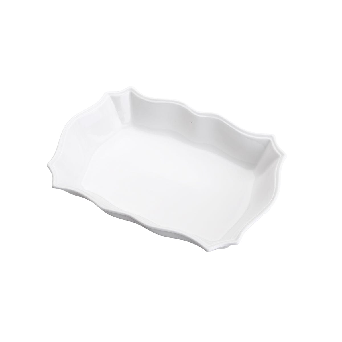 Porcelaine White Rectagular Bakeware 30x20x6cm.