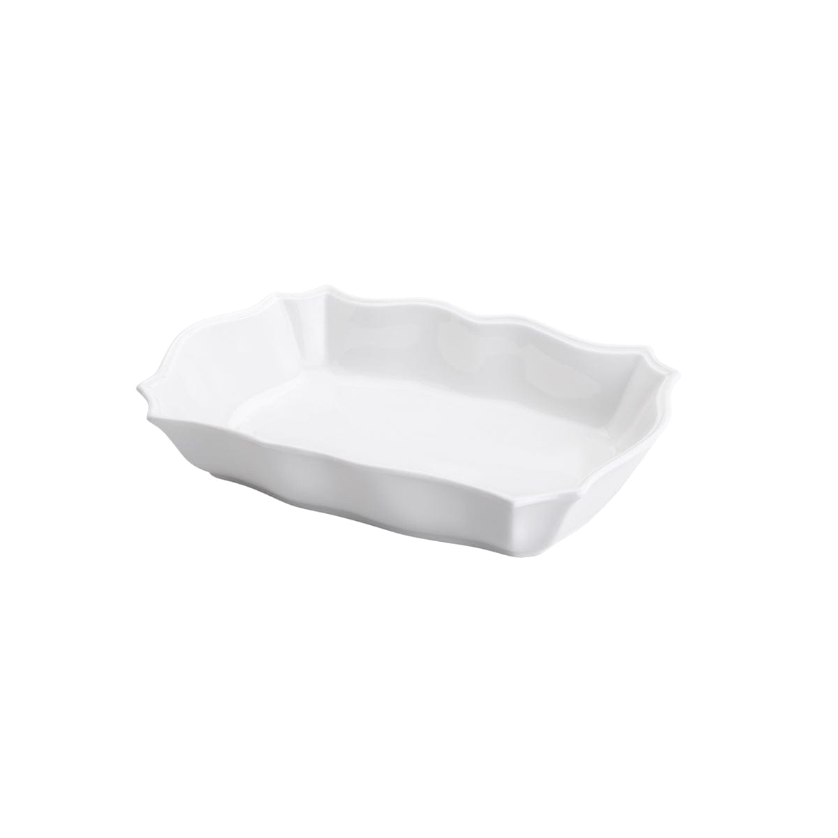 Porcelaine White Rectagular Bakeware 30x20x6cm.