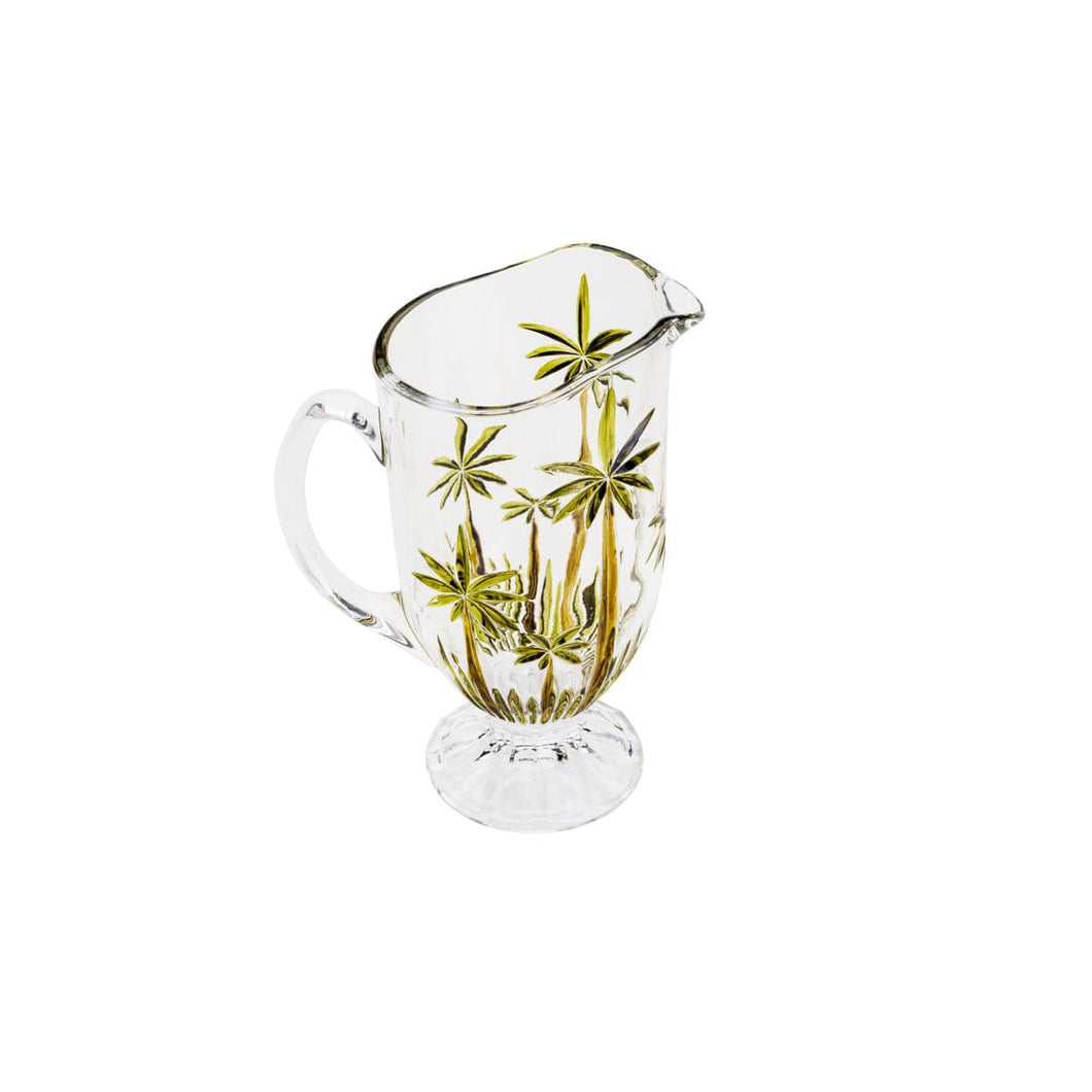 Hand Painted Crystal Palmtree Pitcher 1.5L