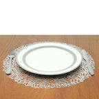 Placemat PVC Silver 38cm.