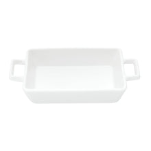 Load image into Gallery viewer, Set of 3 Porcelain Appetiser white dishes 16x8x3cm
