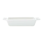 Set of 3 Porcelain Appetiser white dishes 16x8x3cm.
