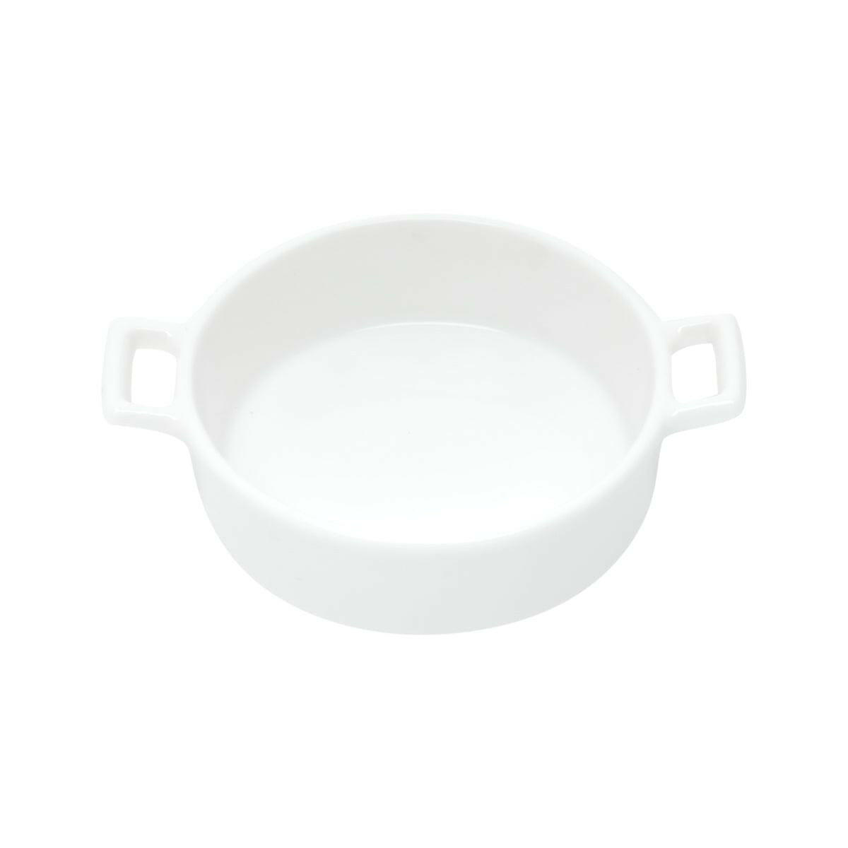 Set of 3 Porcelain Appetiser white dishes 12x9x3cm.