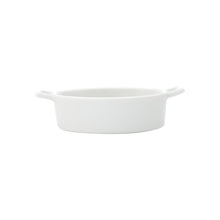 Lade das Bild in den Galerie-Viewer, Set of 3 Porcelain Appetiser white dishes 12x9x3cm
