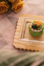 Crystal pearl serving plate 30x12x3cm..