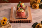 Crystal pearl serving plate 30x12x3cm..