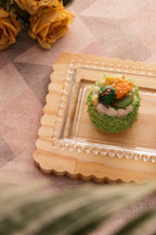 Crystal pearl serving plate 30x12x3cm..