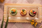 Crystal pearl serving plate 30x12x3cm..