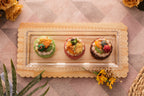 Crystal pearl serving plate 30x12x3cm..