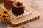Crystal pearl serving plate 30x12x3cm..