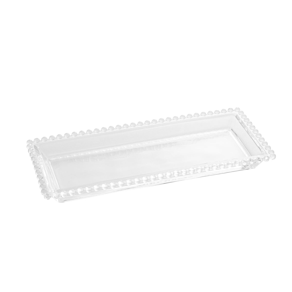 Crystal pearl serving plate 30x12x3cm..