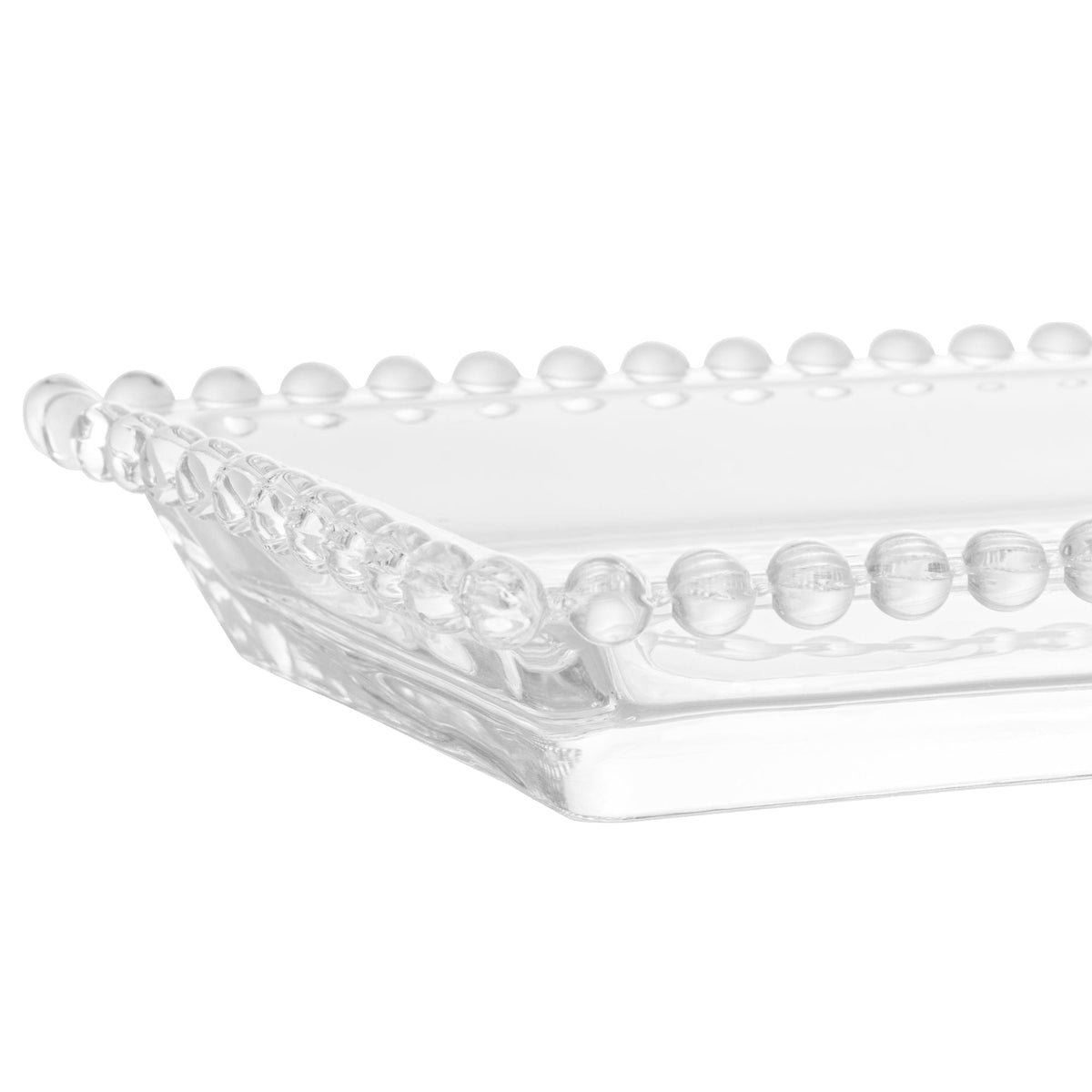 Crystal pearl serving plate 30x12x3cm..