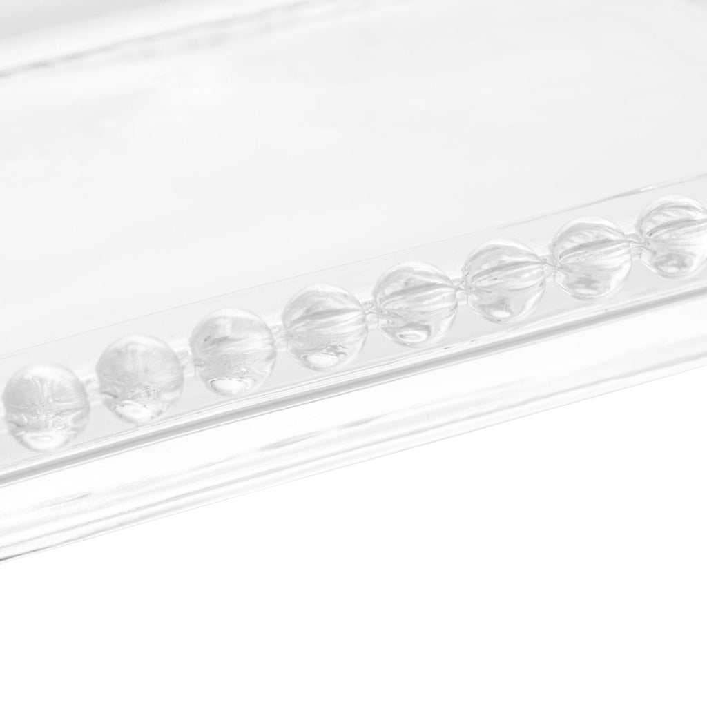 Crystal pearl serving plate 30x12x3cm..