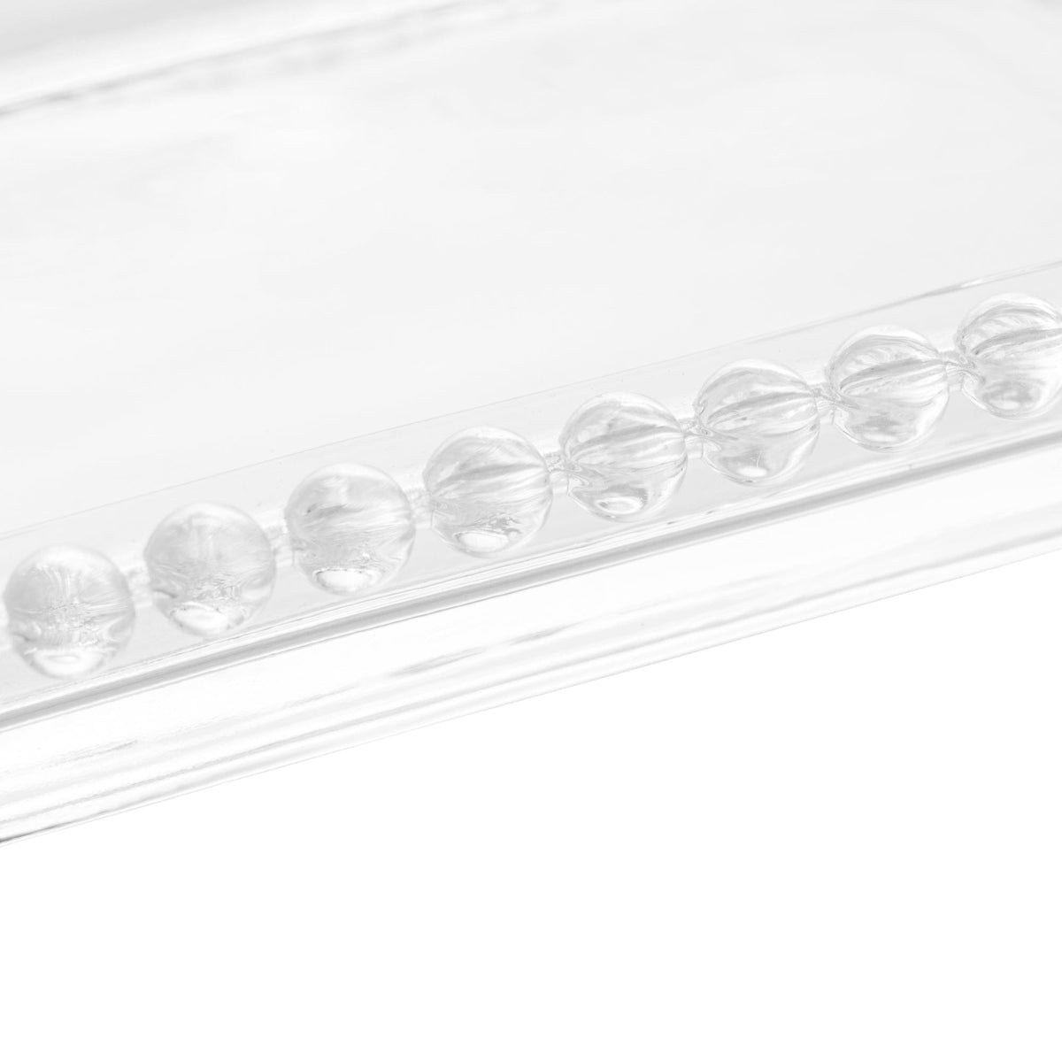 Crystal pearl serving plate 30x12x3cm..
