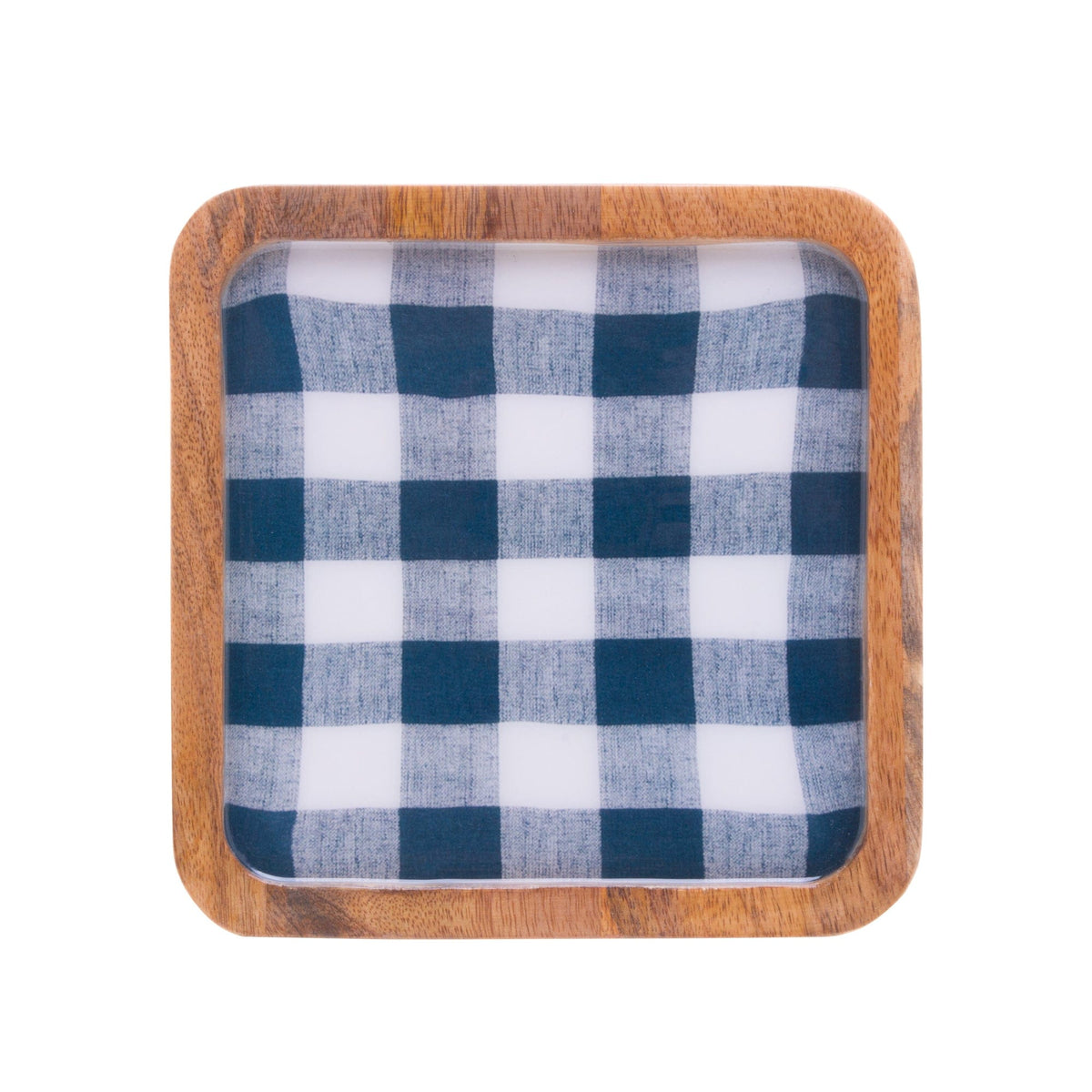 Wooden Cheese Platter with Glass Cover 24x24x15cm.