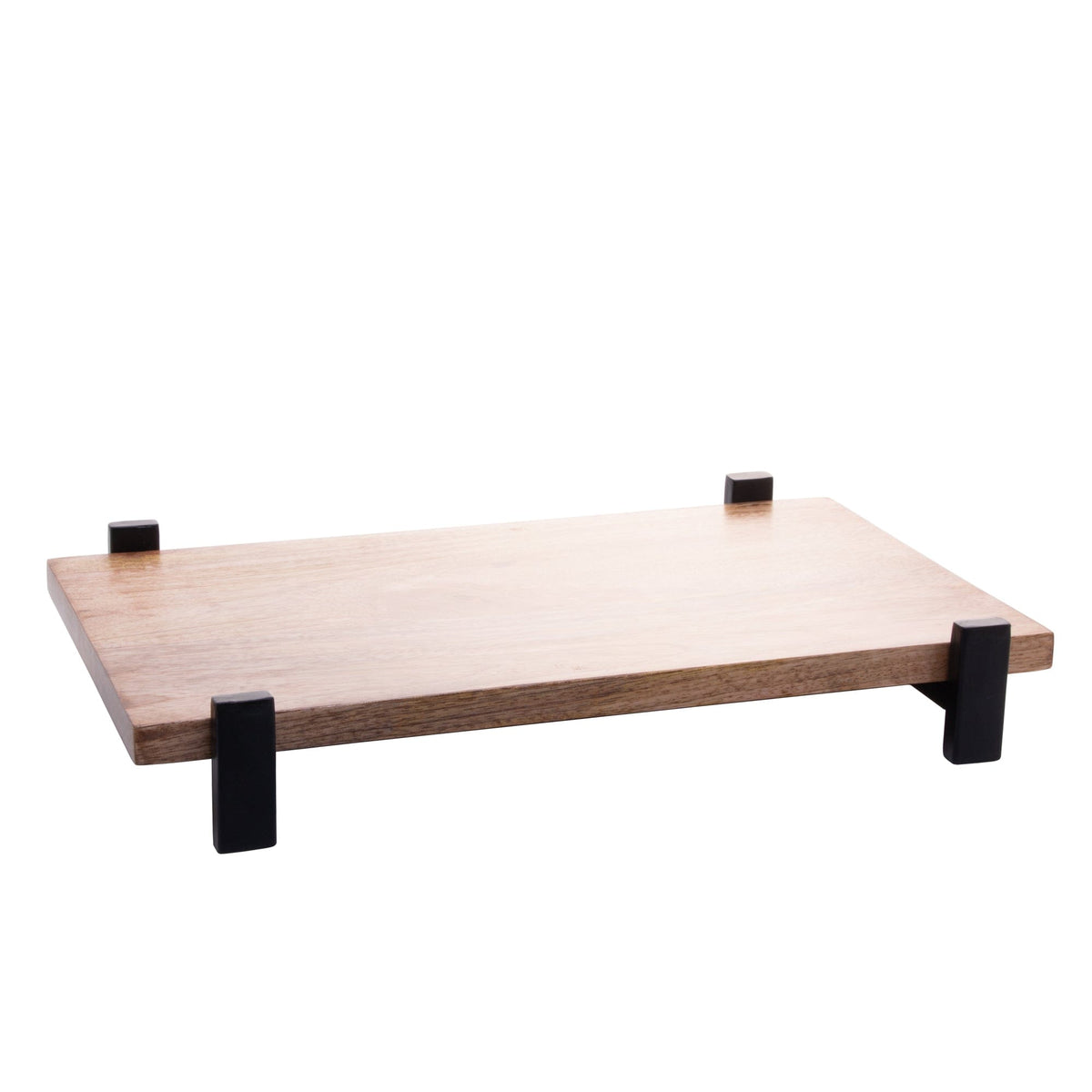 Wooden Rectangular Elevated Platter 34x23x5cm.