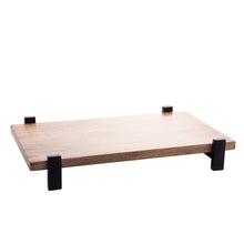 Load image into Gallery viewer, Wooden Rectangular Elevated Platter 34x23x5cm
