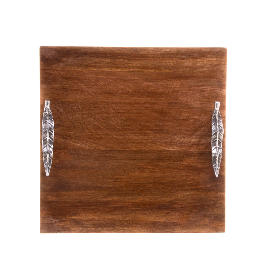Wooden Squared Board with Handles 33x33x5cm.