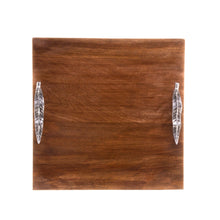 Load image into Gallery viewer, Wooden Squared Board with Handles 33x33x5cm
