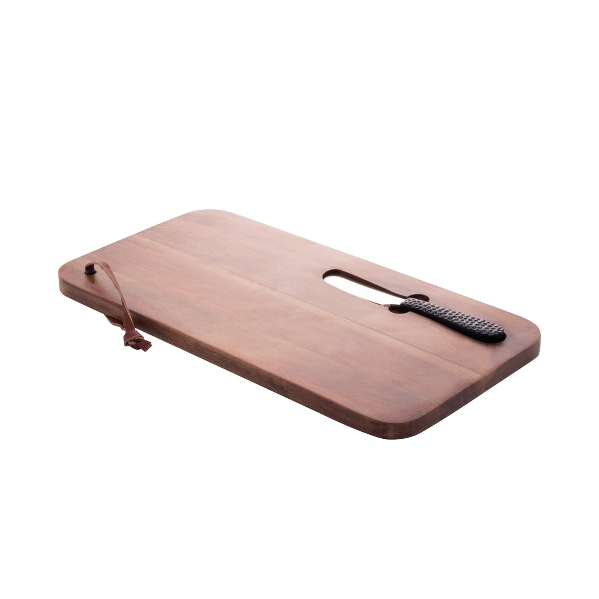 Wooden Board with Knife 36x18x3cm.