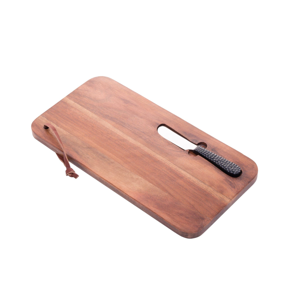 Wooden Board with Knife 36x18x3cm.